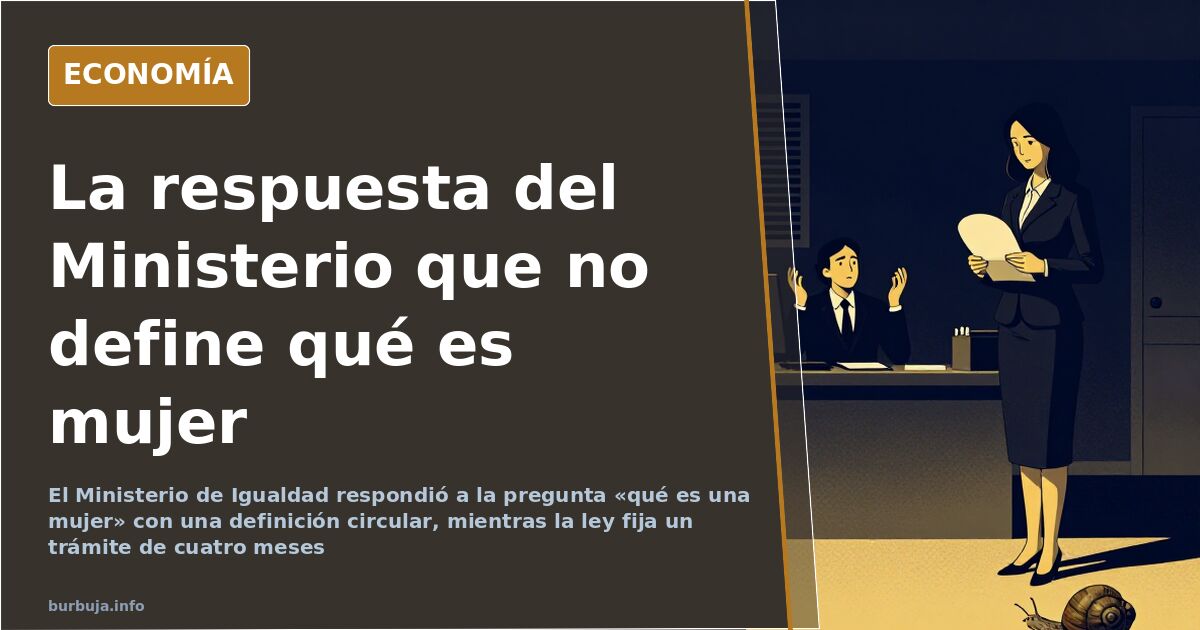 Teléfono fijo y expediente abierto sobre una mesa de despacho, ilustración editorial sobre qué es una mujer