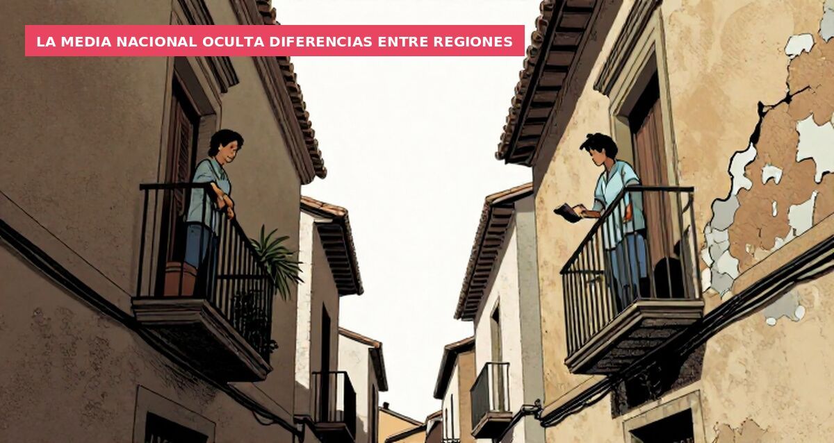 La media nacional oculta diferencias entre regiones