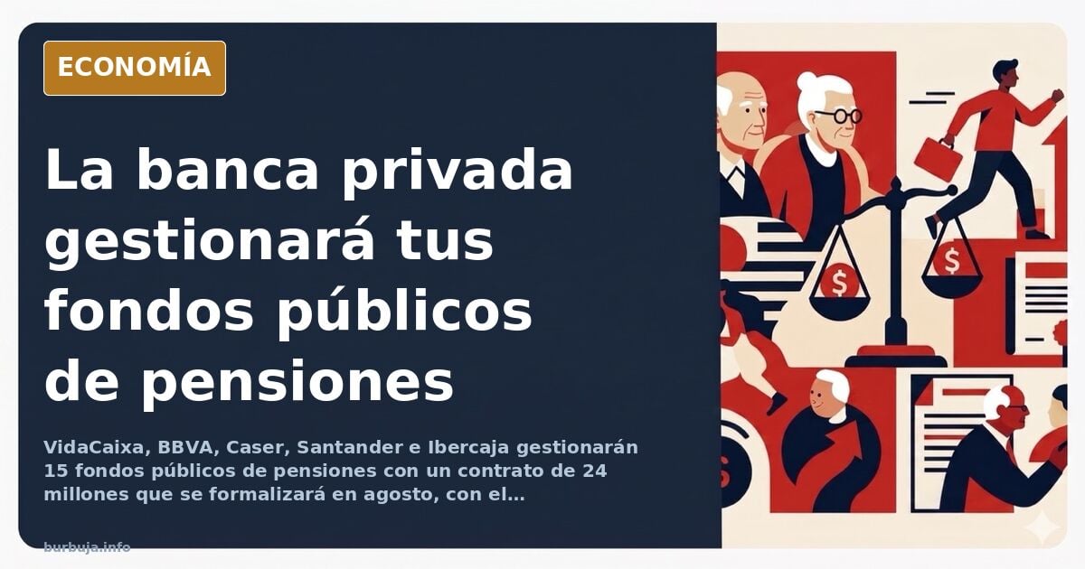 Cinco gestoras privadas gestionarán 15 fondos públicos de pensiones