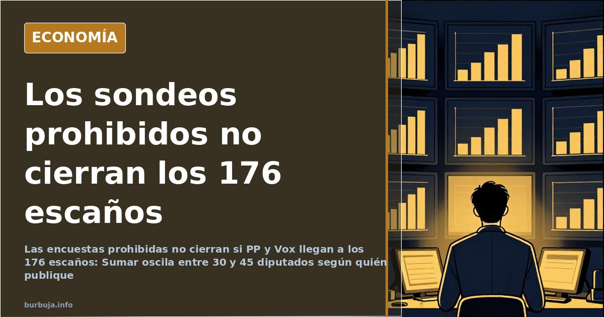 Encuestas prohibidas: PP y Vox, al filo de los 176 escaños