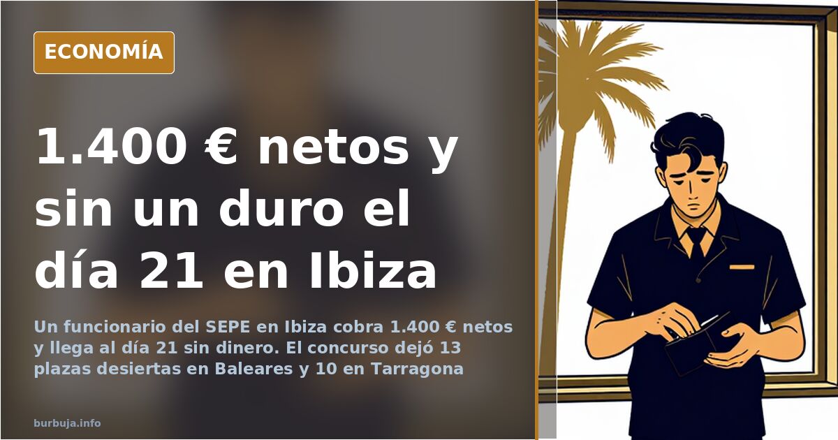 76 € de complemento: un sueldo que no llega en Ibiza