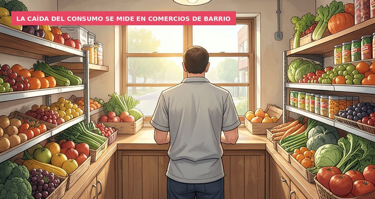 La caída del consumo se mide en comercios de barrio