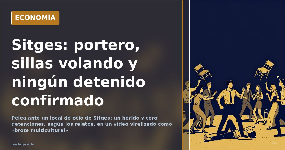 Pelea en Sitges: un herido y ningún detenido, según los relatos