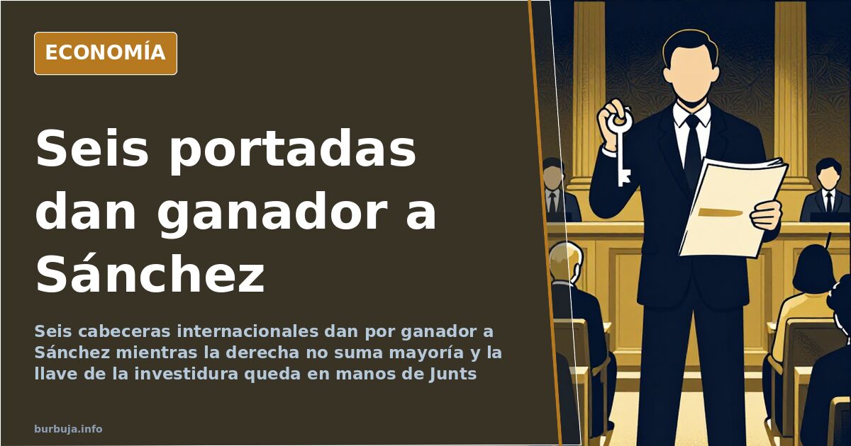 Gana Sánchez en seis portadas: el bloque de la derecha no suma