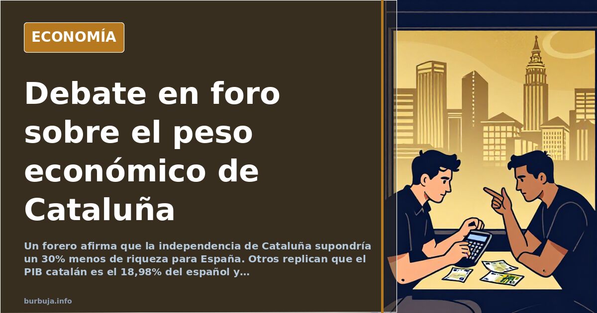 Debate en foro: «Un 30% menos de riqueza directa para el pueblo español»