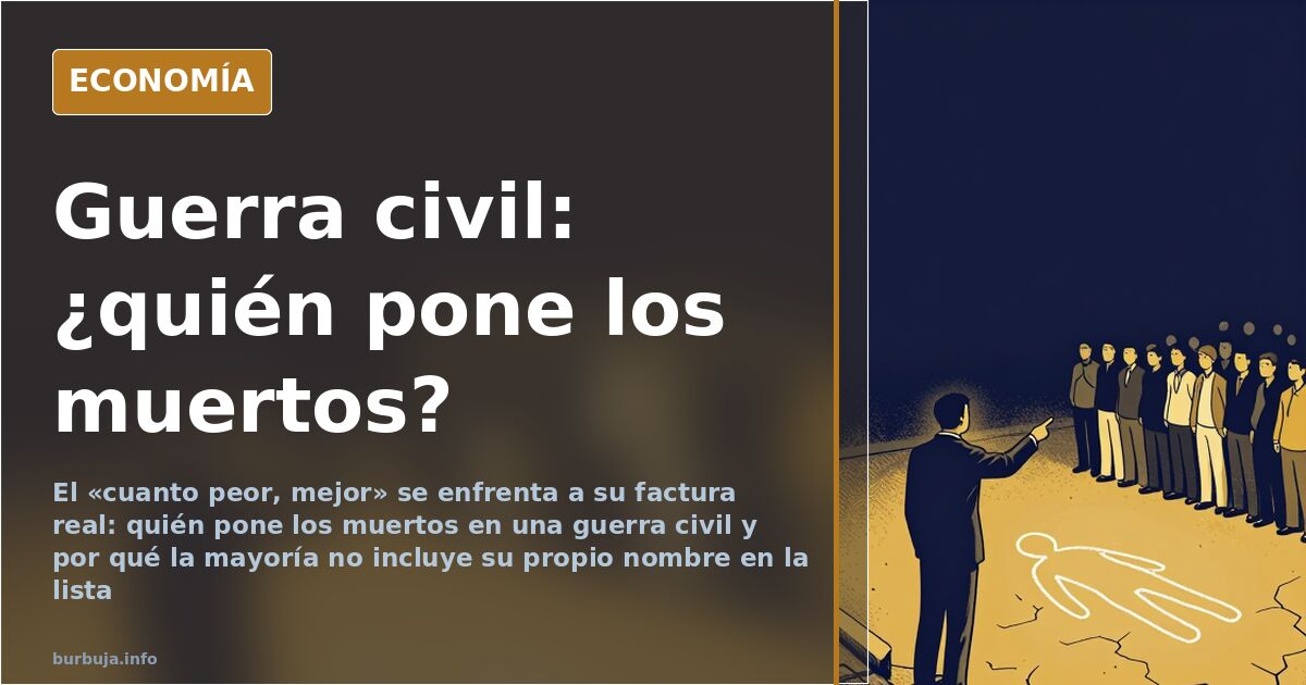 El «cuanto peor, mejor» y el coste real de una guerra civil