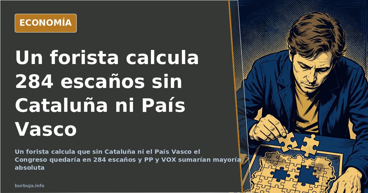 Un forista: mayoría de PP y VOX sin Cataluña ni País Vasco