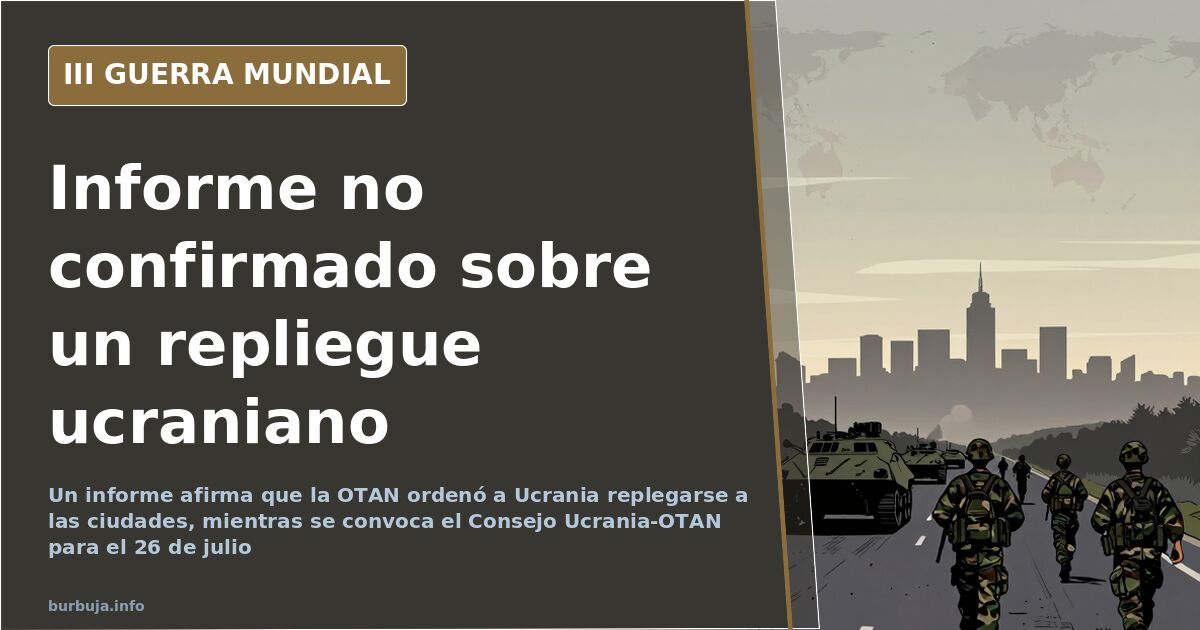 Un informe afirma que la OTAN ordenó a Ucrania replegarse