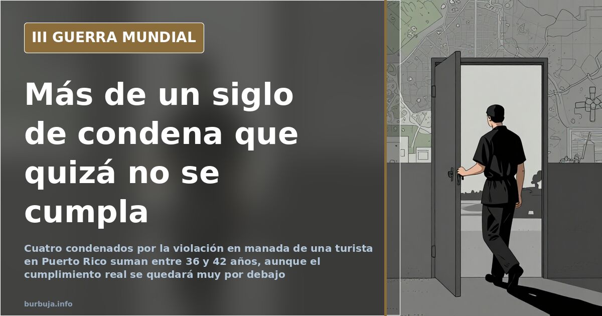Vista de Puerto Rico, en Gran Canaria, junto a la silueta de un edificio judicial en el contexto de la violación en manada