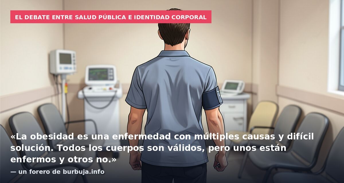 El debate entre salud pública e identidad corporal: «La obesidad es una enfermedad con múltiples causas y difícil solución. Todos los cuerpos son válidos, pero unos están enfermos y otros no.» — un forero de burbuja.info