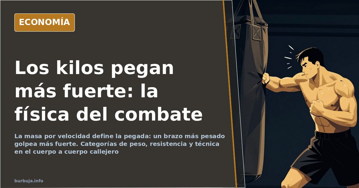 Por qué el sobrepeso gana peleas: masa, pegada y técnica