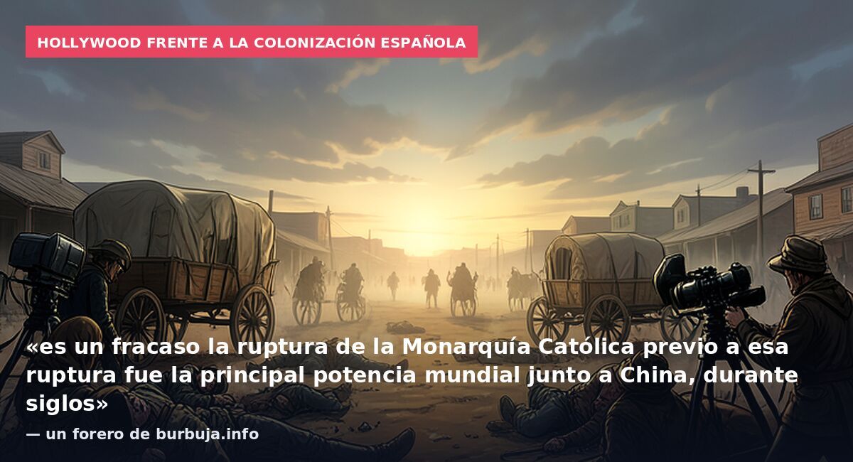 Hollywood frente a la colonización española: «es un fracaso la ruptura de la Monarquía Católica previo a esa ruptura fue la principal potencia mundial junto a China, durante siglos» — un forero de burbuja.info