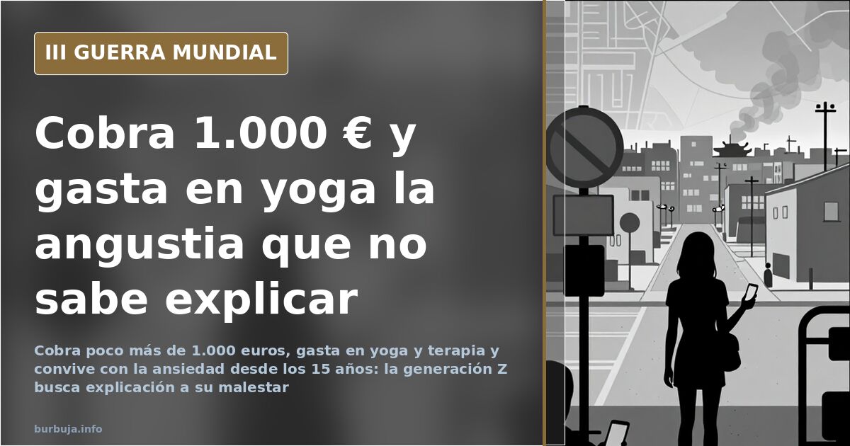 Gen Z: 1,000 Euros Monthly Salary and the Anxiety of Doing Nothing
