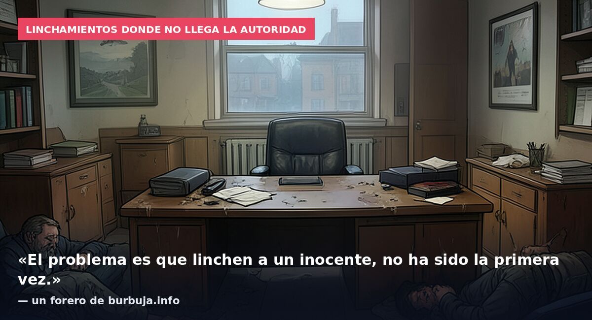 Linchamientos donde no llega la autoridad: «El problema es que linchen a un inocente, no ha sido la primera vez.» — un forero de burbuja.info