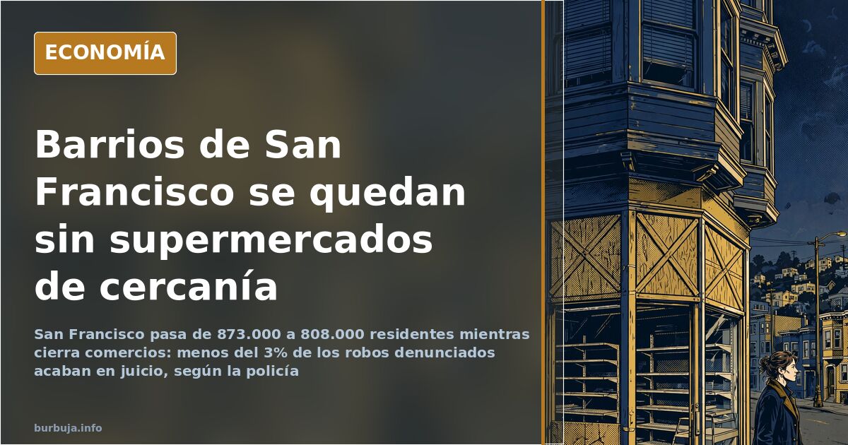 San Francisco: caída de población y cierres de comercios