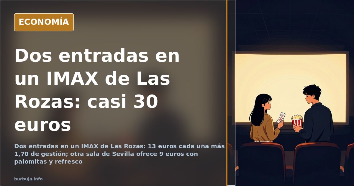 Un IMAX de Las Rozas: 13 euros la entrada más 1,70 de gestión
