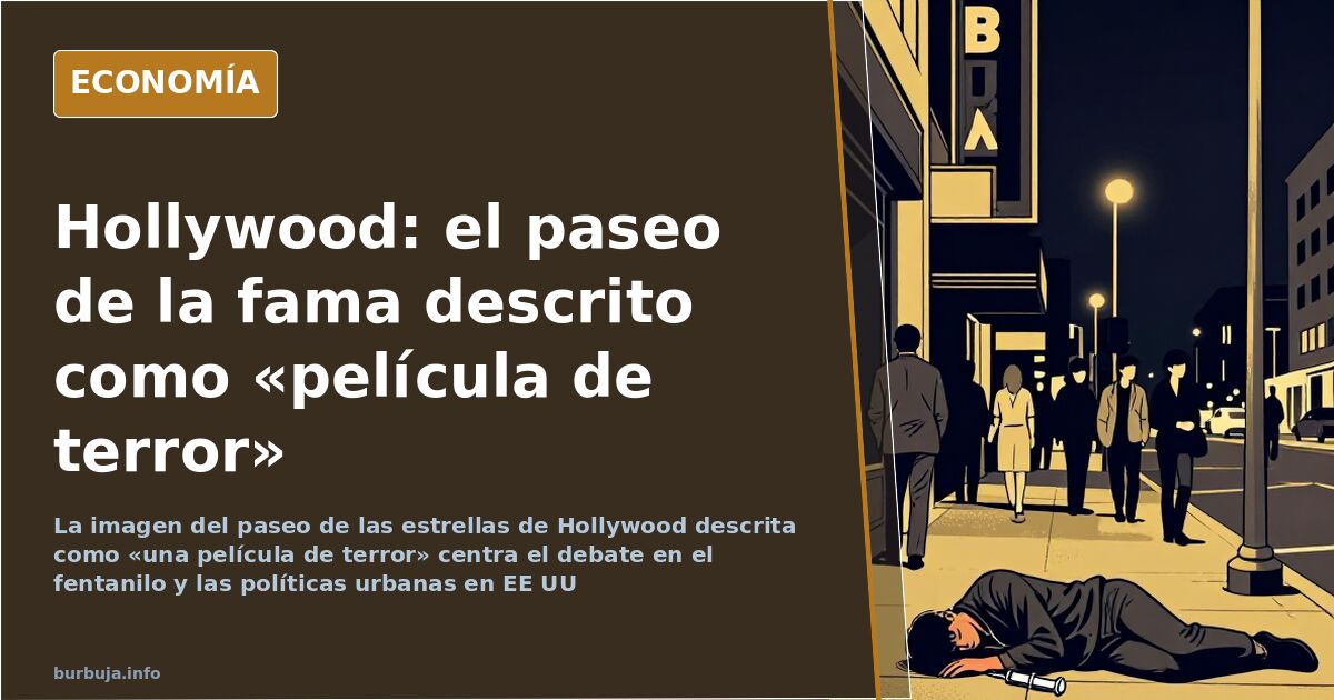 El paseo de la fama de Hollywood y la crisis del fentanilo