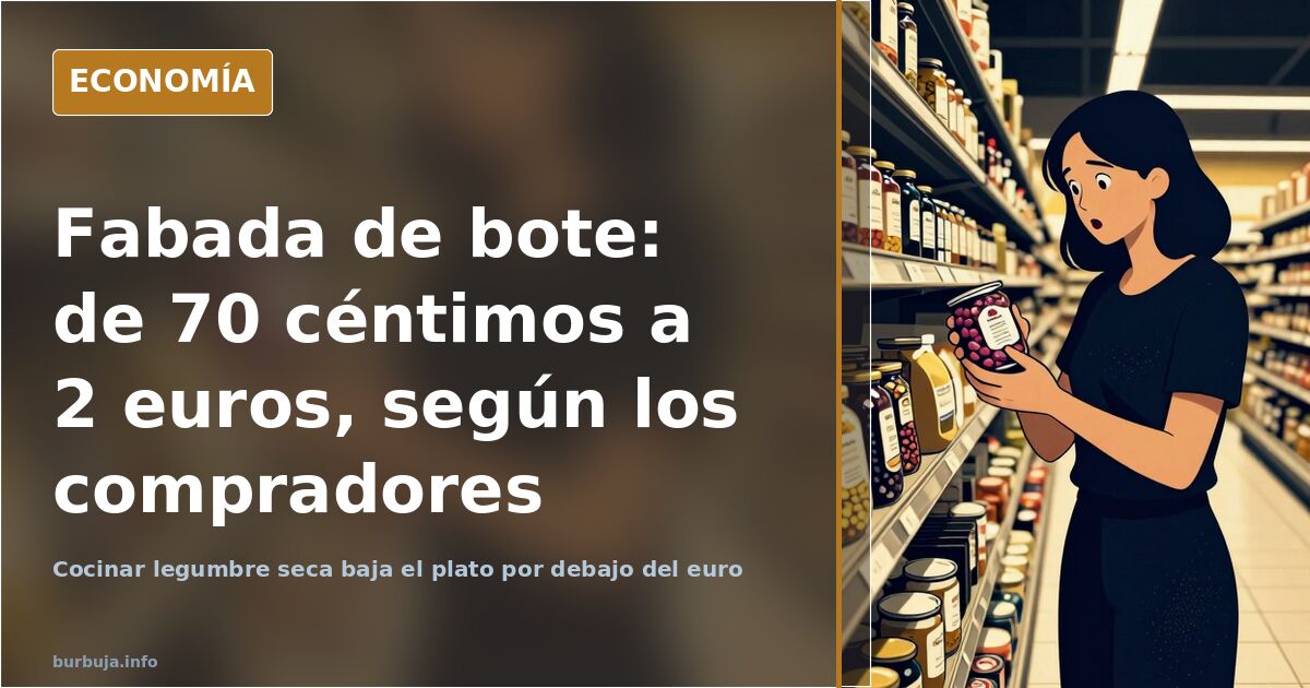 Fabada de bote: de 70 céntimos a 2 euros, según los compradores