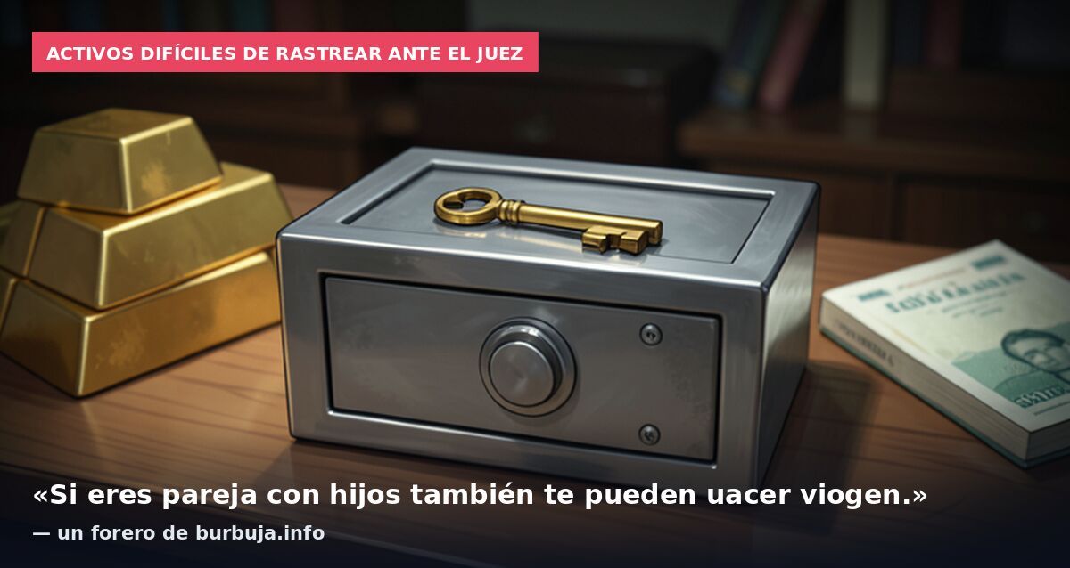 Activos difíciles de rastrear ante el juez: «Si eres pareja con hijos también te pueden uacer viogen.» — un forero de burbuja.info