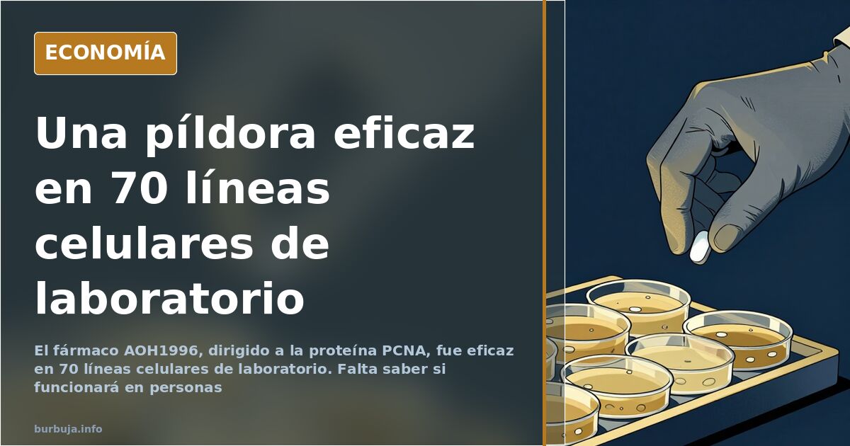 AOH1996: eficaz en 70 líneas celulares, sin ensayos en humanos