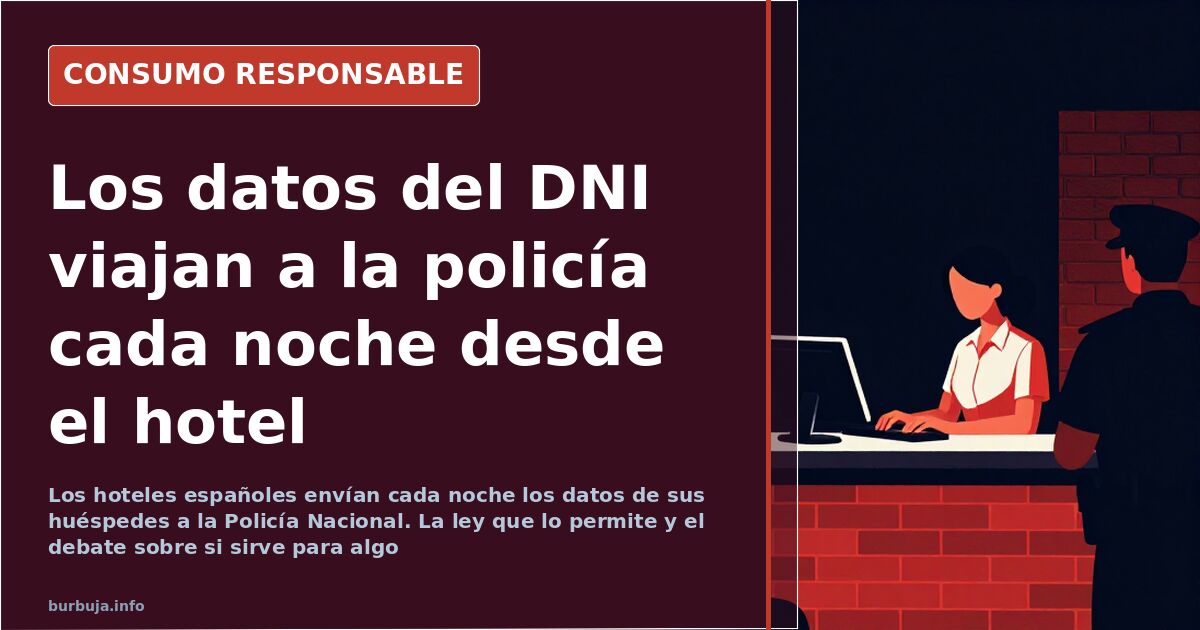 Los hoteles envían los datos de los huéspedes a la policía cada noche
