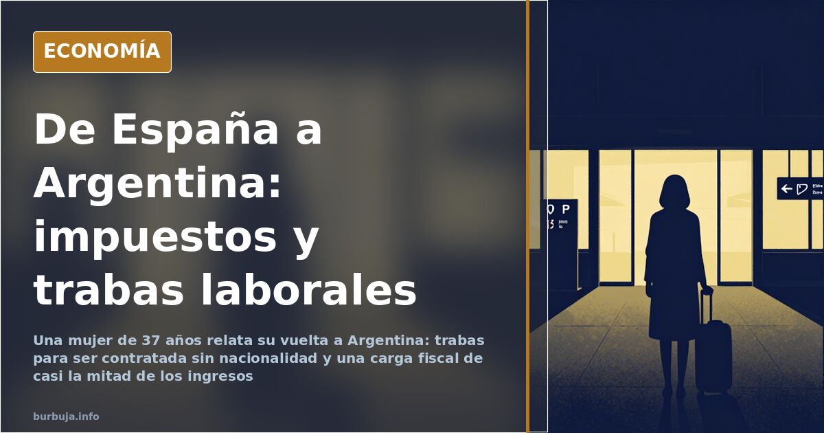 Por qué una argentina residente en España vuelve a su país