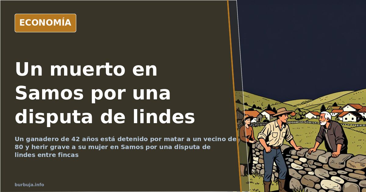 Disputa de lindes en Samos: un muerto y su mujer herida grave
