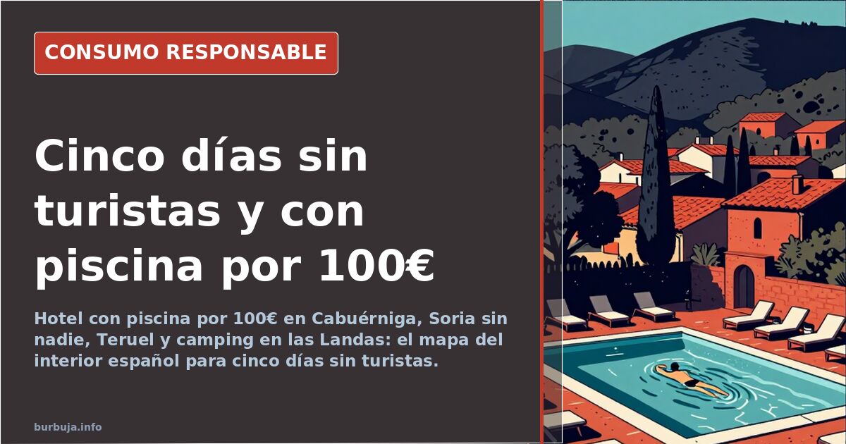 5-Day Spain Getaway: Rural, Pool, Under €100