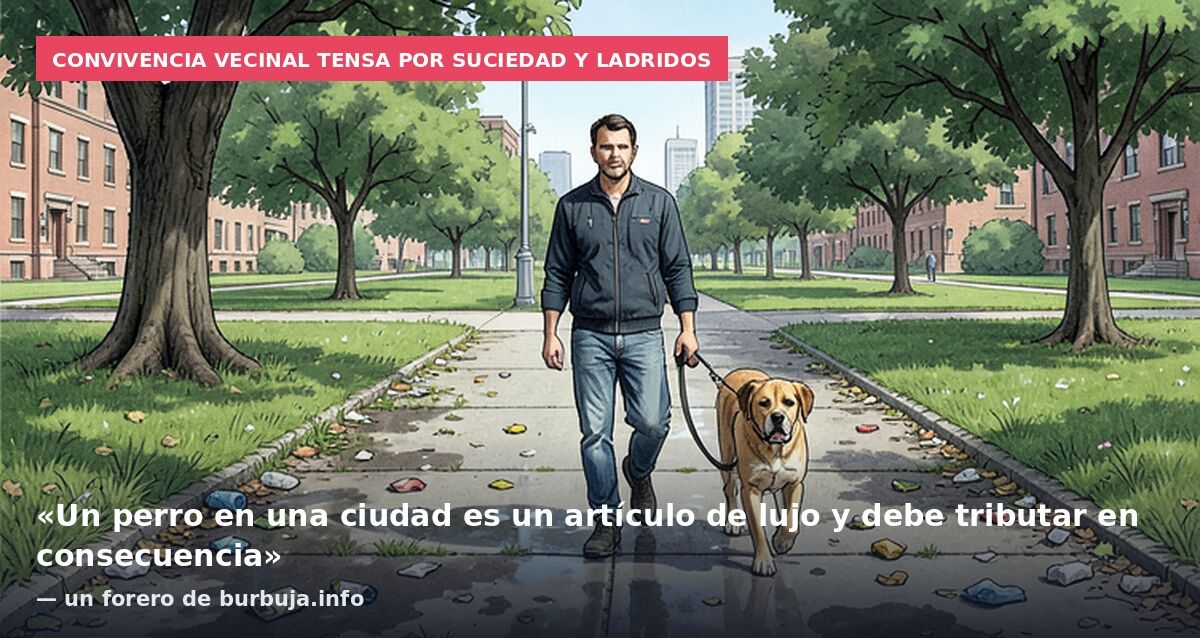 Convivencia vecinal tensa por suciedad y ladridos: «Un perro en una ciudad es un artículo de lujo y debe tributar en consecuencia» — un forero de burbuja.info