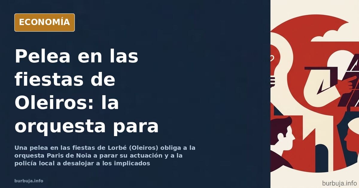 Oleiros: una pelea obliga a parar a la orquesta Paris de Noia
