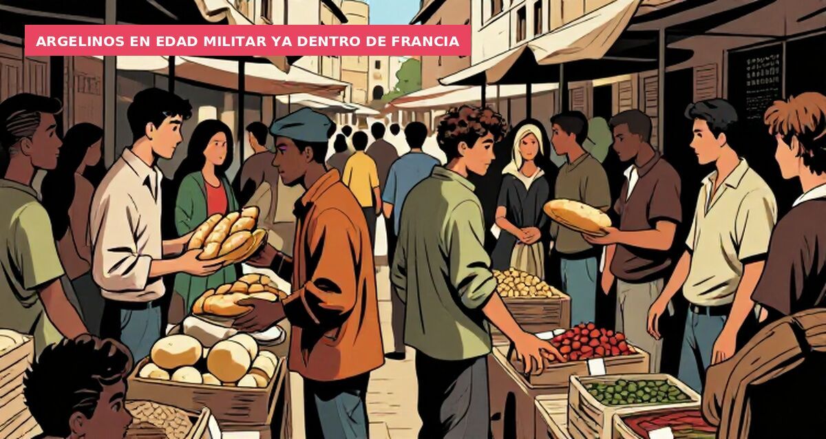 Argelinos en edad militar ya dentro de Francia