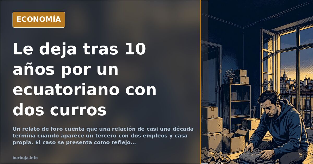 Relato de foro: deja a su pareja por otro con casa