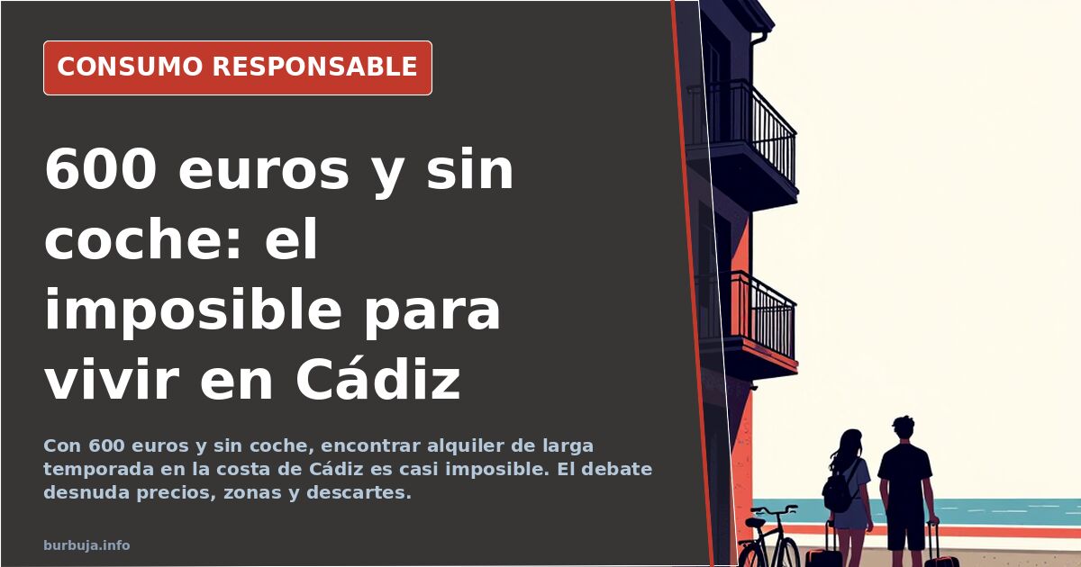 Cádiz rentals: €600 budget, no car, an impossible task
