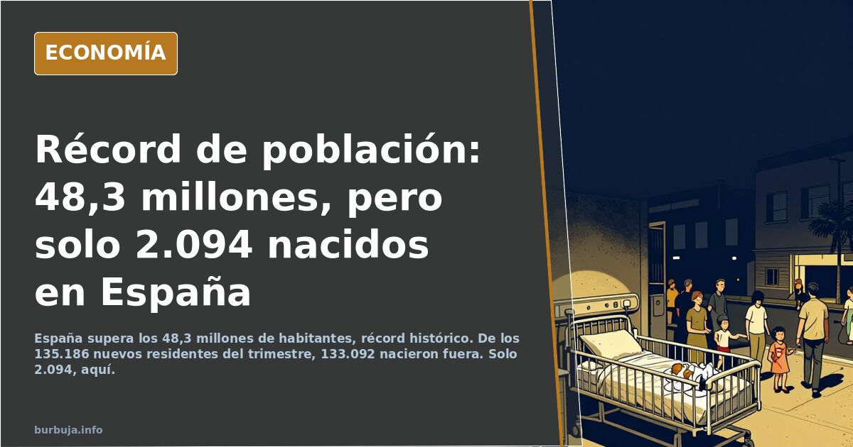 España supera los 48,3 millones: récord de población por la llegada de nacidos en el extranjero
