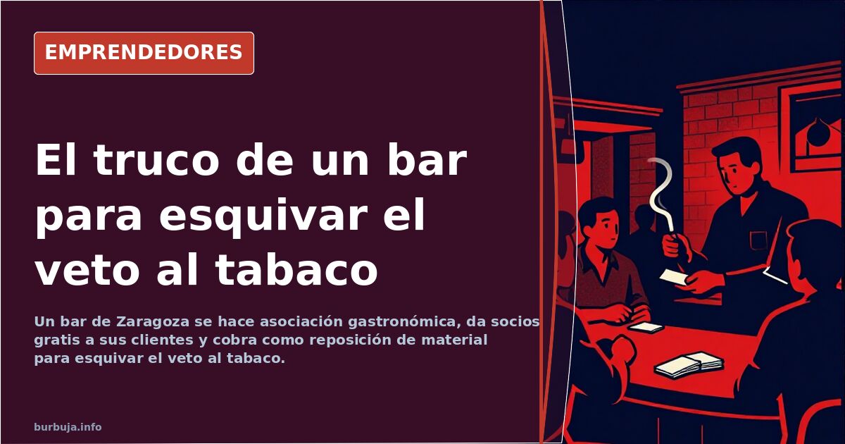 Zaragoza bar becomes gastronomic club to allow smoking