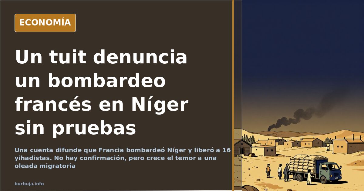 Bombardeo francés en Níger: la denuncia sin verificar que moviliza