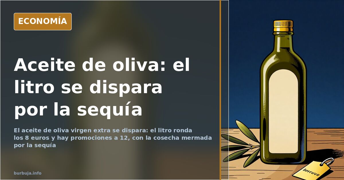 Aceite de oliva a precio de oro: la sequía hunde la cosecha