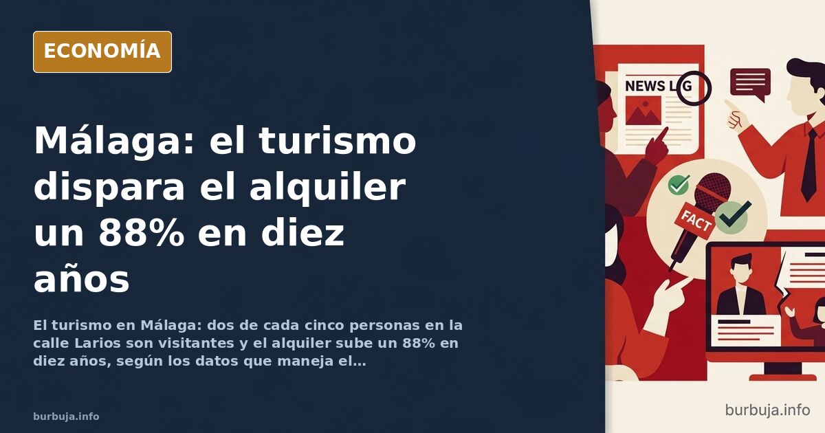 Málaga: dos de cada cinco personas en la calle Larios son turistas