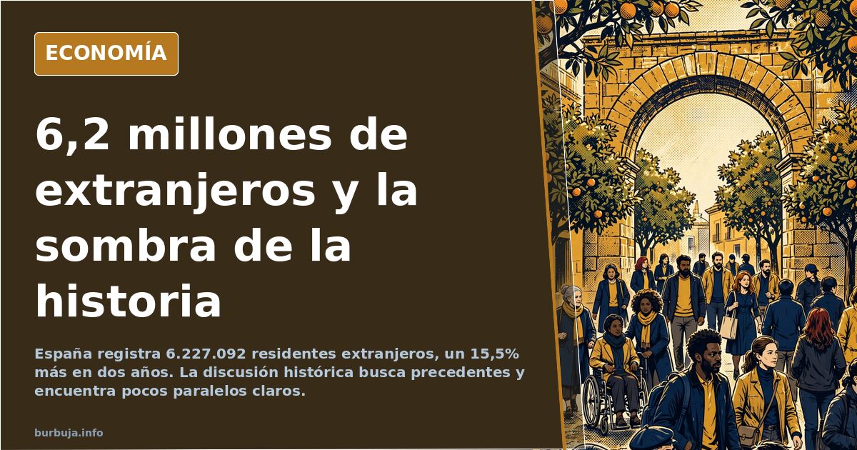 Inmigración en España: 6,2 millones de residentes extranjeros