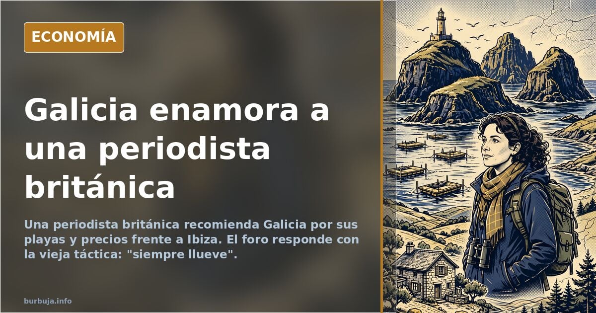 Una periodista británica recomienda Galicia y el foro responde: "siempre llueve"