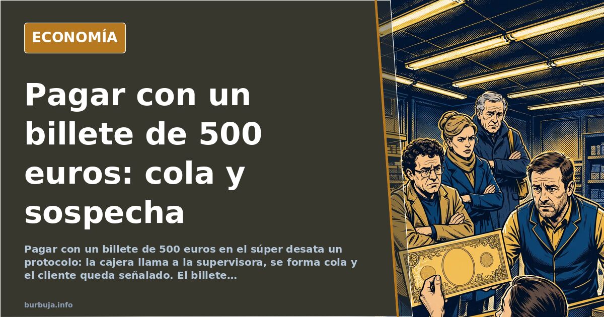 Billetes de 500 euros: el dinero legal que incomoda en caja