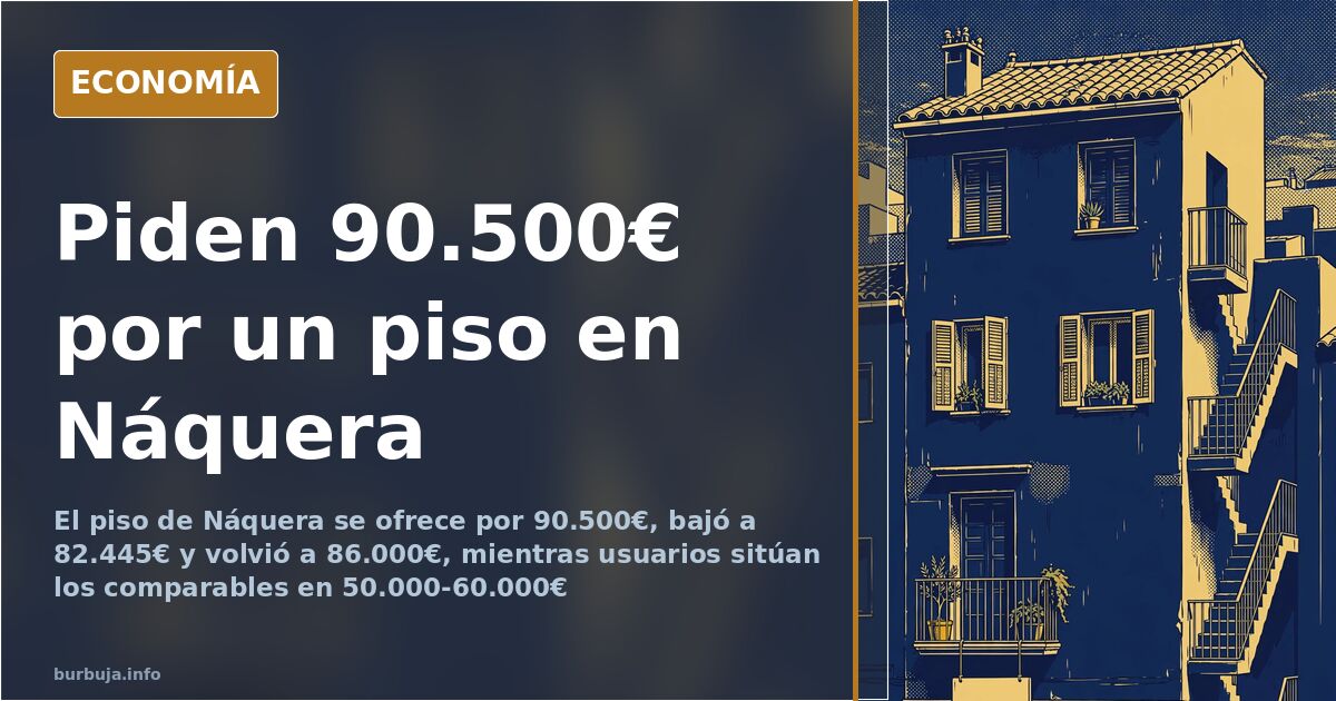 Piso en Náquera: piden 90.500€ y hay dudas sobre el precio