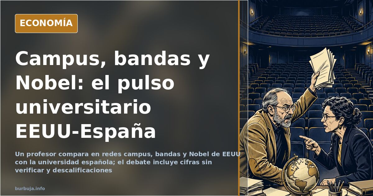 Debate en redes sobre universidad española y estadounidense