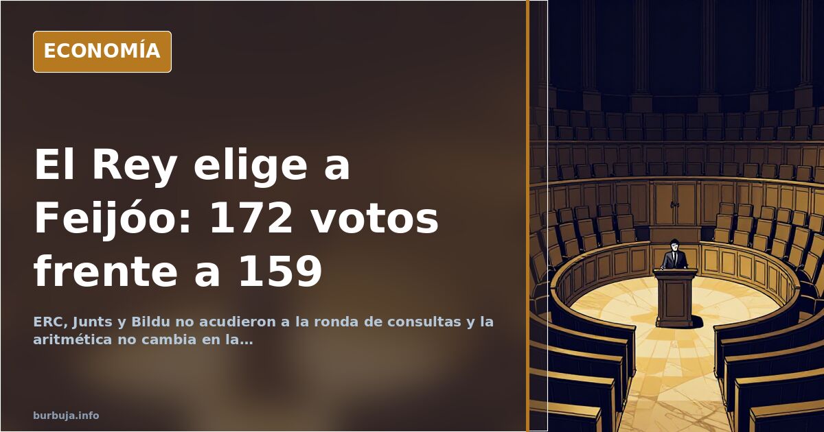 Ronda de consultas del Rey para la investidura con los apoyos a Feijóo y Sánchez