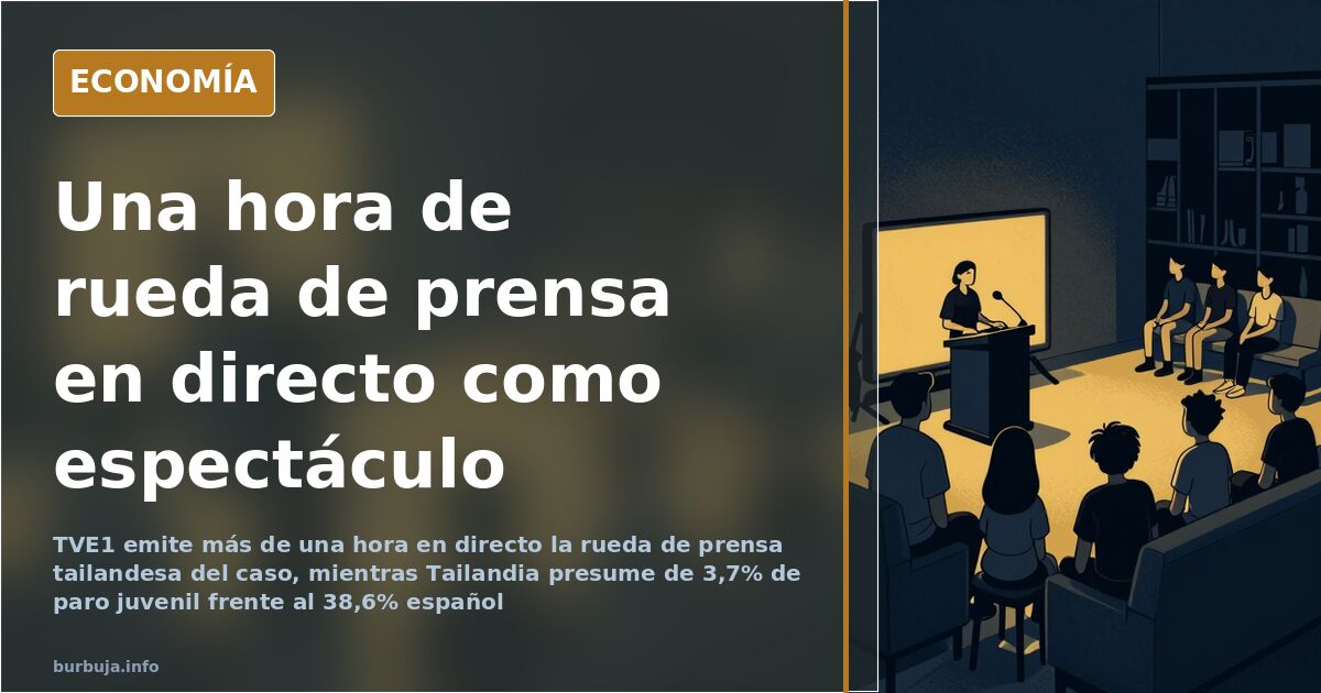 El caso tailandés que TVE1 emite en directo como un espectáculo