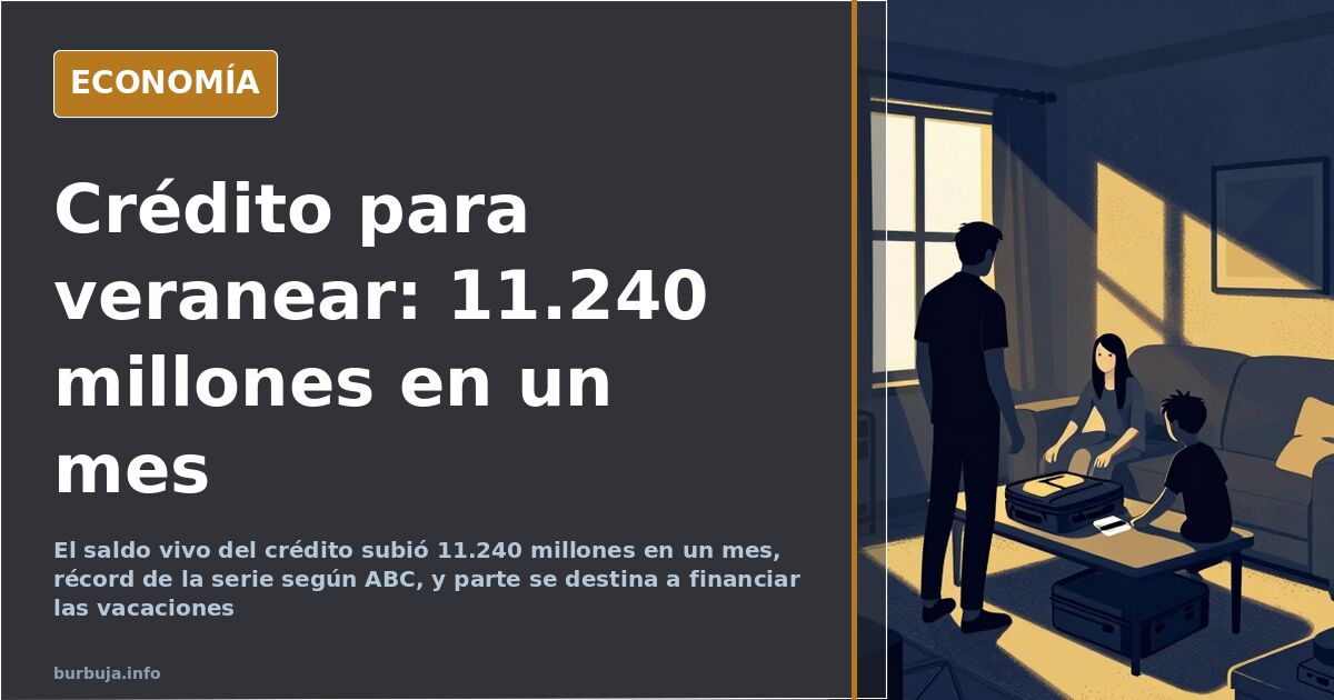 Récord de crédito para veranear: 11.240 millones en un mes