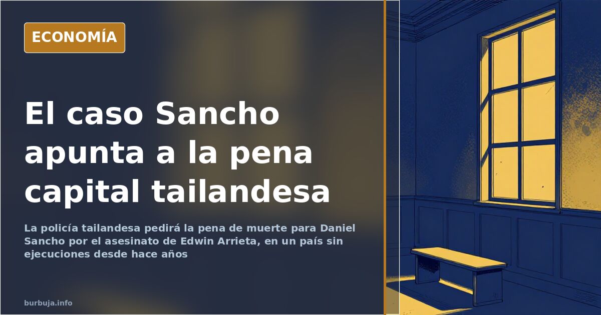 Tailandia pedirá la pena de muerte para Daniel Sancho