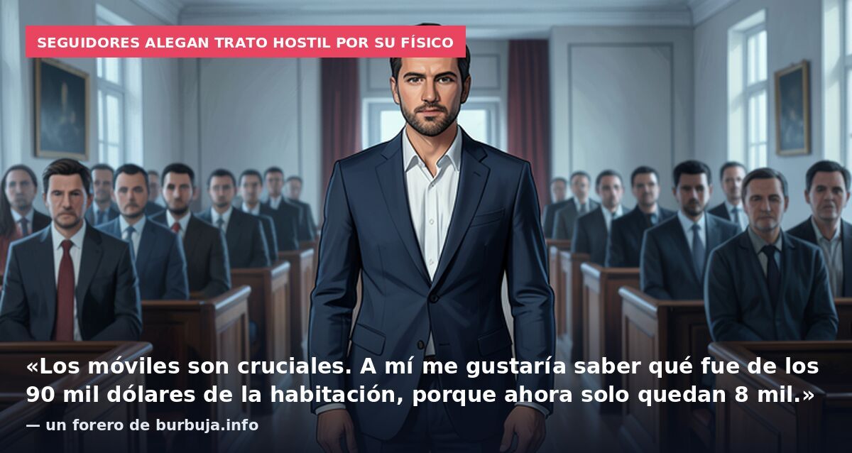 Seguidores alegan trato hostil por su físico: «Los móviles son cruciales. A mí me gustaría saber qué fue de los 90 mil dólares de la habitación, porque ahora solo quedan 8 mil.» — un forero de burbuja.info