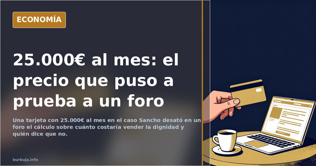 Ilustración editorial de una tarjeta bancaria dorada sobre fondo azul marino junto a una calculadora y una hipoteca