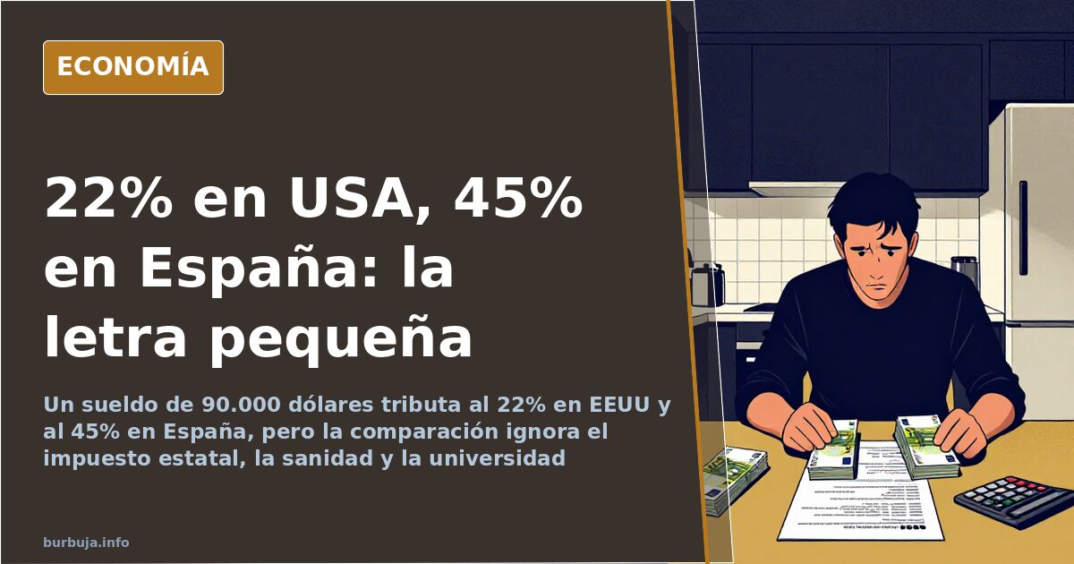 IRPF en USA vs España: el 22% frente al 45% que nadie compara bien